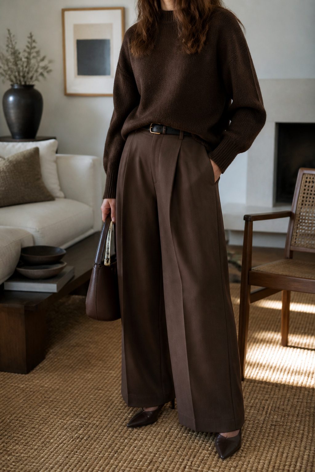 16 Fall Outfit Ideas to Build Your 2026 Wardrobe 21 Leather blazer displayed in a well-lit setting.
