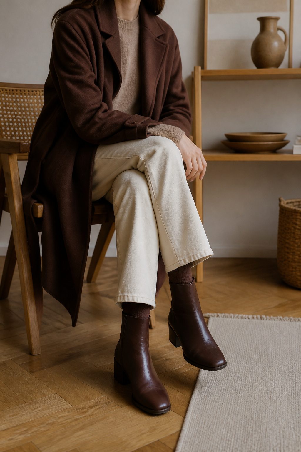 16 Fall Outfit Ideas to Build Your 2026 Wardrobe 20 Model in an oversized sweater styled in a natural setting.
