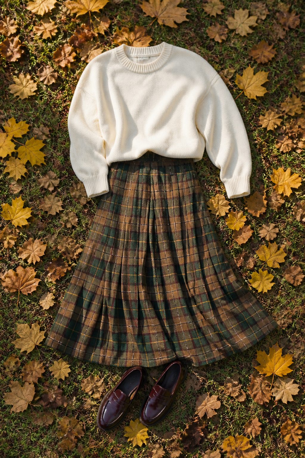 10 Fall Skirt Outfit Ideas for 2026 13 Burgundy and olive skirts displayed with complementary colors.
