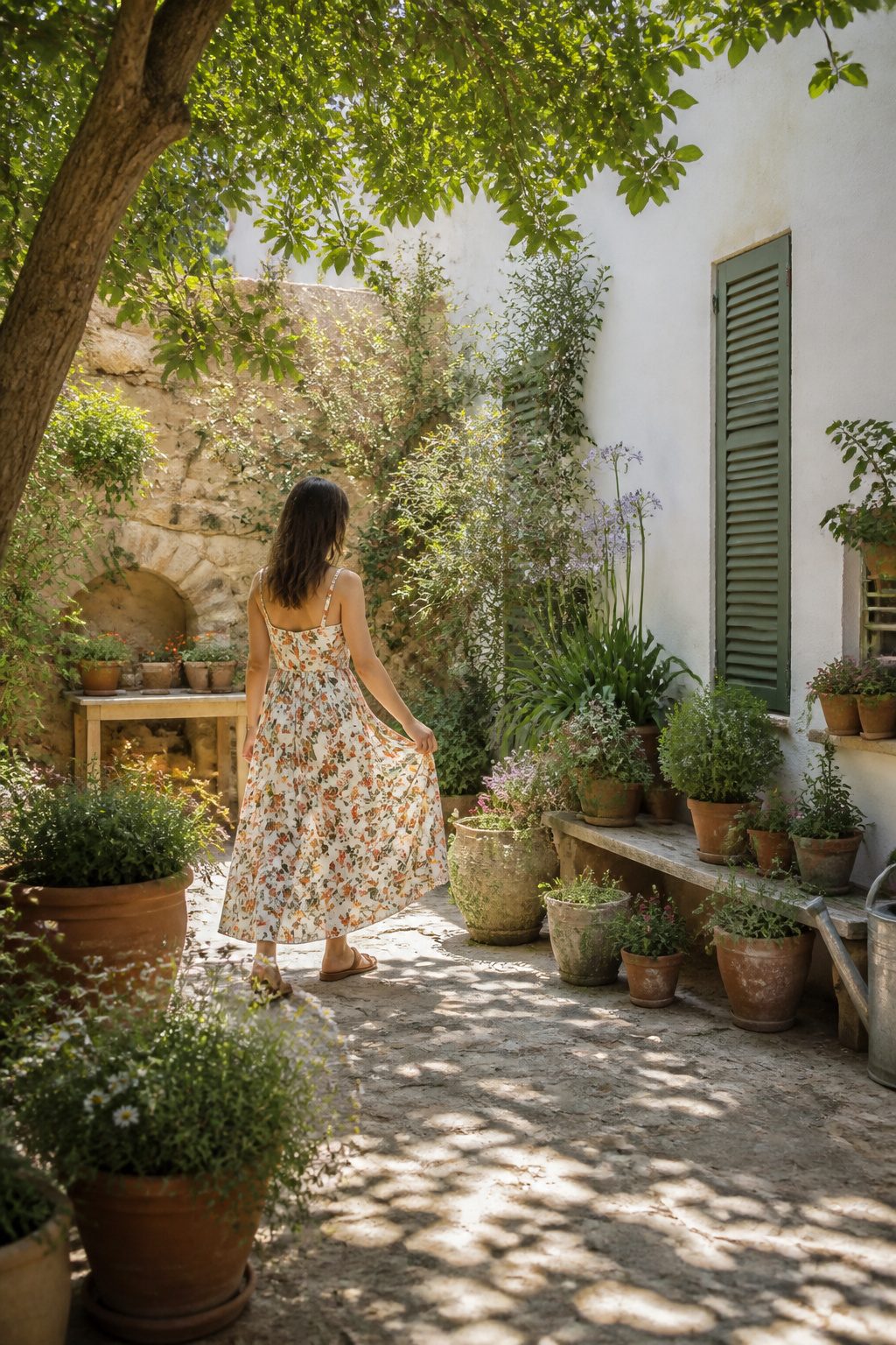 Spring Dresses: 10 Styles to Wear in 2026 2 A sundress with a relaxed fit and wide straps on a model.